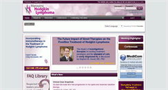 Desktop Screenshot of managinghodgkinlymphoma.com