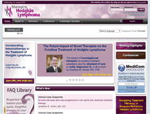 Tablet Screenshot of managinghodgkinlymphoma.com